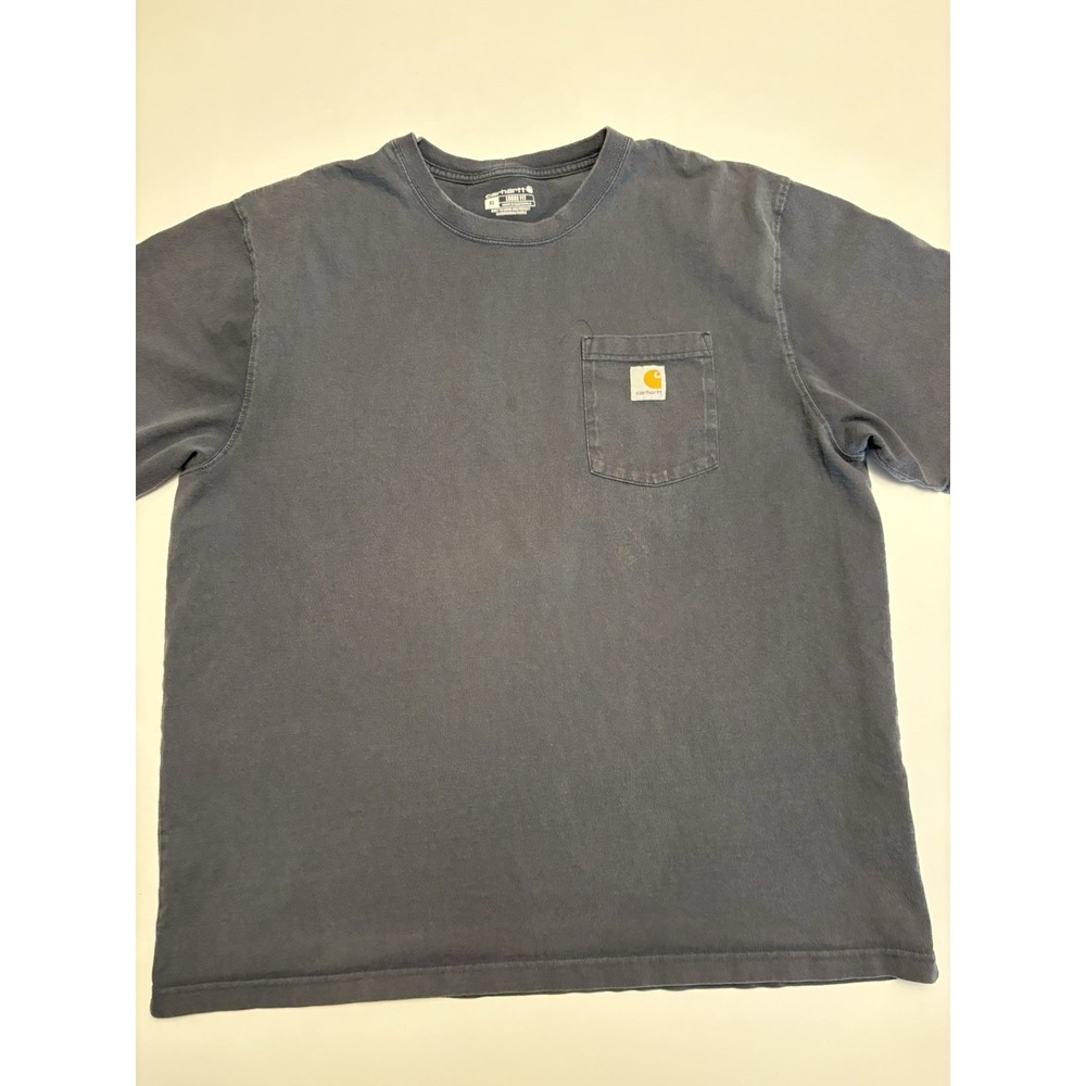 Carhartt Pocket T Shirt Men XL Gray Loose Fit Heavyweight K87 Workwear Tee